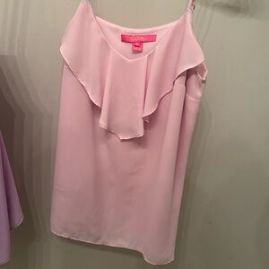 Lily Pulitzer silk top pink